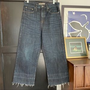 Point Sur Denim high-waisted wide-leg crops